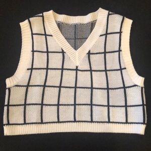 Shein cropped sweater vest, medium